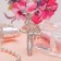 Brooch "Ballerina" color in silver