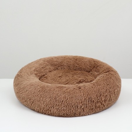 Lesser for dogs and cats, long fur, 60 x 60 x 20 cm, brown-2
