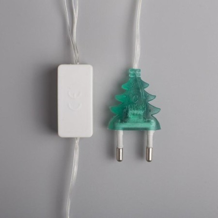 Garland “thread” 5 m with nozzles “icicles melting”, ip20, transparent thread, 20 LED, glow of multi (RG/RB), blinking, 220 V-4