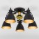 Denley chandelier, 5x60W E27, color gold, black