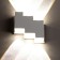 Facade lamp "Ray", FSD-011, 6 W, 3000K, 3 rays, IP65, 220 V, metal, white