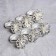 A set of rings for napkins, 6 pcs, with crystals