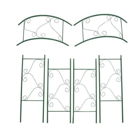 Sadovaya arch, collapsible, 240 × 120 × 36 cm, metal, green, "bindter"-7