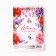 Notepad A6, 40 leaflets in a cage. Cardboard Cover "Flower"