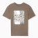 Female T-shirt, brown color, ONE SIZE (42-46)