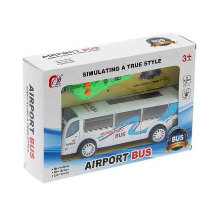 Radio -controlled bus "Delivery Service", lighting effects, works from batteries, mix-4