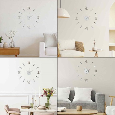 Walls Wall Interior, 3D "Davis", silent, large, D-45 cm-1