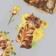 Street for creativity "Striped cats and yellow flowers" set of 6 sheets 18x6 cm