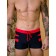 Male bathing panties, size 54, black color, red