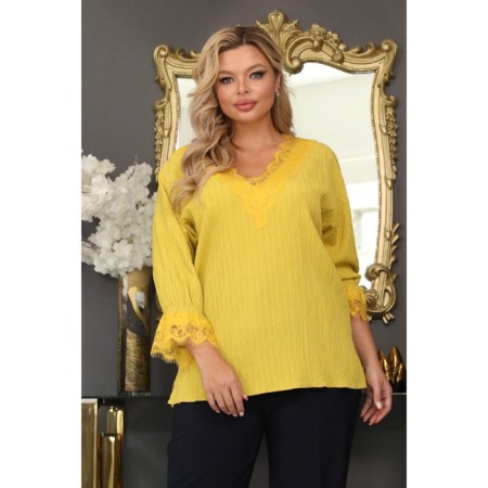 Female jumper, size 48, yellow color-11