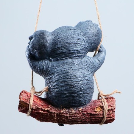 Suspended decor "Coala on a log" 24x15x25cm-7