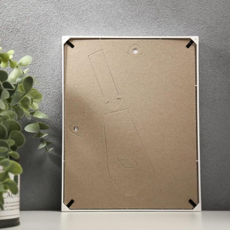 Photo frame plastic L-1 15x21 cm, white (plastic screen)-6