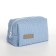 Textura zipper cosmetic bag, blue color