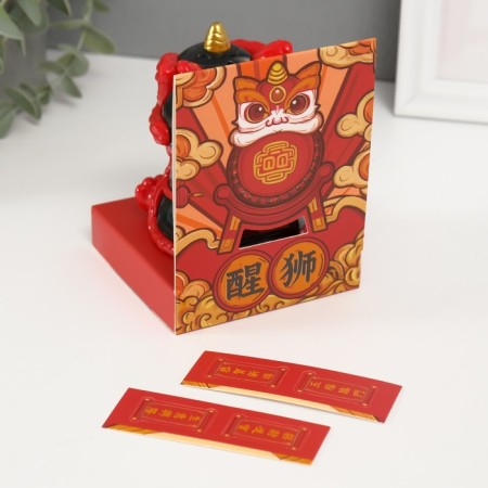 Plastic Plastic "Chinese Leo" Red-Cherry 8.5x7.3x8.5 cm-7