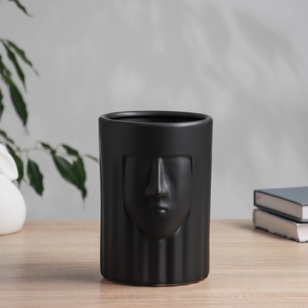 VAZ Coramics Table "Pietro" Secret, 17.5x1.5 cm, black