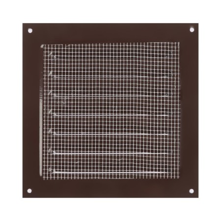 Ventilation grate Zein Lux RM1717kr, 175 x 175 mm, with a grid, metal, brown-4