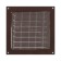 Ventilation grate Zein Lux RM1717kr, 175 x 175 mm, with a grid, metal, brown