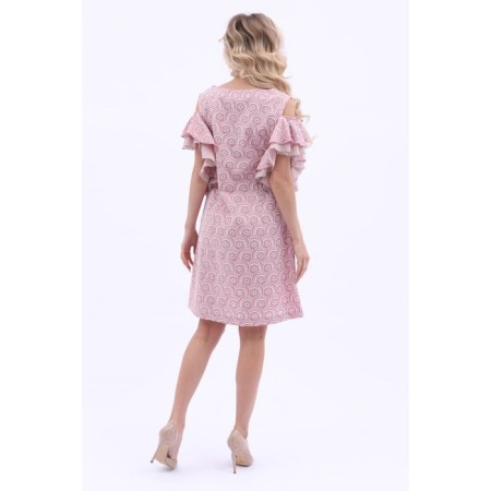 Female dress, size 42, pink color-4