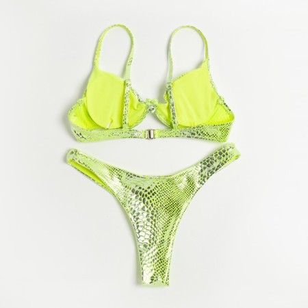 Swimsuit female separate minku color green, size 48-9