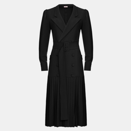 Women's dress minku: classic color black, size 42-5