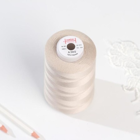 Threads 50/2, No. 140, 5000 m, gray-beige color No. 1354-2