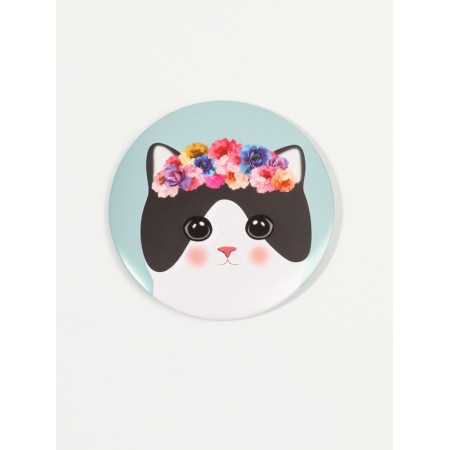 Folding mirror (1) b/dedicated cats d7cm plastic/paper pigeon packet QF-1