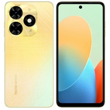 Tecno Spark 20C, 6.56 Smartphone, 4GB, 256GB, 50MP, 8MP, 2SIM, 5000 Mam, NFC, Golden-1