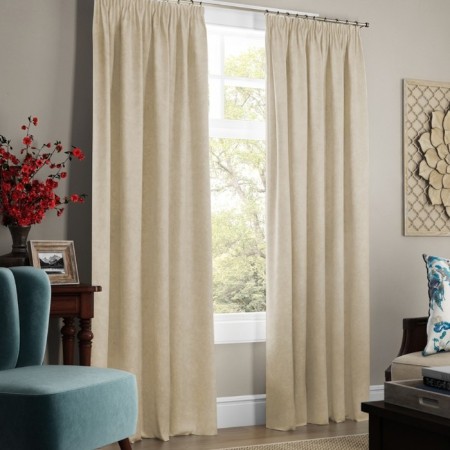 Set of curtains "Soft", size 145 x 270 cm - 2 pcs, grab - 2 pcs, beige color