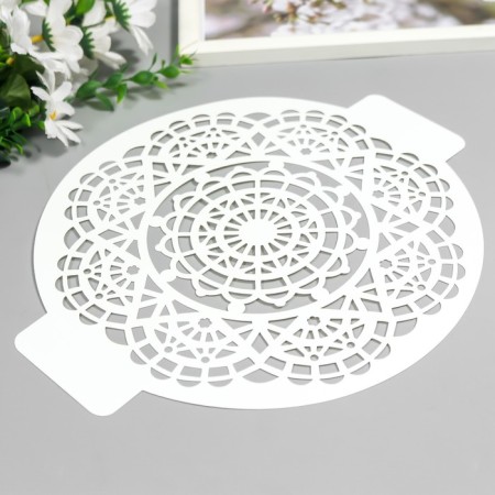 Plastic stencil "Pattern" d-24 cm-1