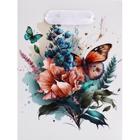 Gift Vertical Gift "Big butterflies", S 12 × 15 × 5.5 cm-2