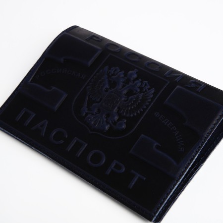Cover for passport, blue color-3