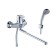 Rossinka T40-32 bathtub mixer, with a flat surge 350 mm, chrome