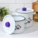 Set of pots "violet", 2 items: 3.5 l, 5.5 l, enameled lids, induction, color mix