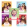 Notebook in a slanting ruler of 12 sheets, 5 types of mix, cover coated cardboard, Masha and bear