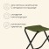 Tourist chair, folding 22 x 20 x 25 cm, green color