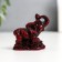 NECKE "Elephants of Happiness" dark red set 6 pieces 4.5x3x4 cm