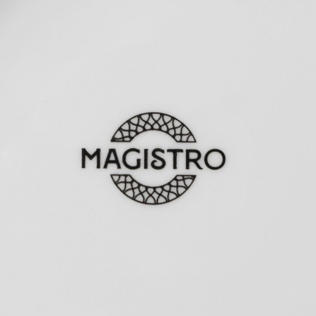 Tea steam porcelain Magistro Argos, 2 items: a 220 ml cup, a saucer d = 15 cm, white color-5