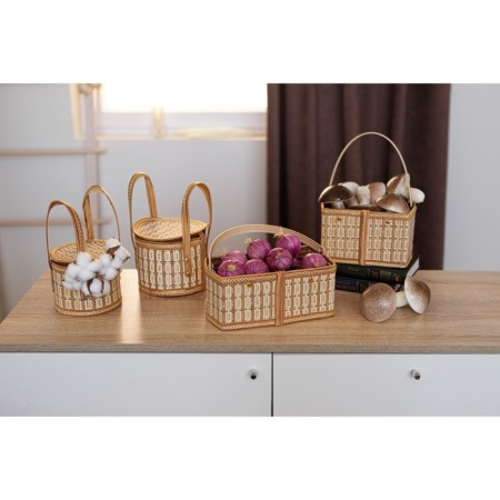 Basket for storage of the shares Nature, 14 × 14 × 13, bamboo-7
