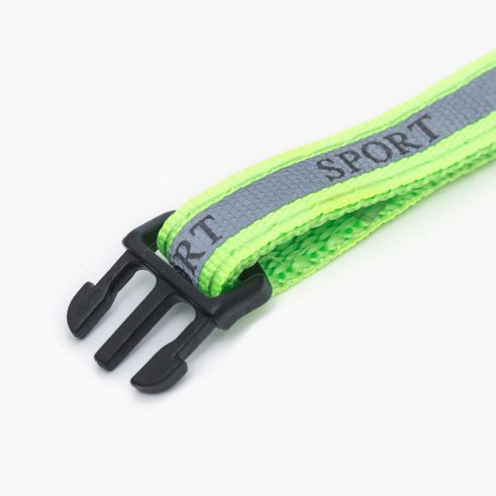 Collar "sport" with a reflective strip, 31 x 1 cm, green-4