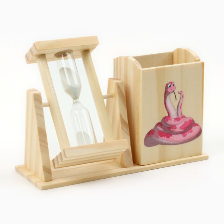 Sanding clock - Organizer "Snake" for the office, 13.5 x 9.5 x 5 cm-1