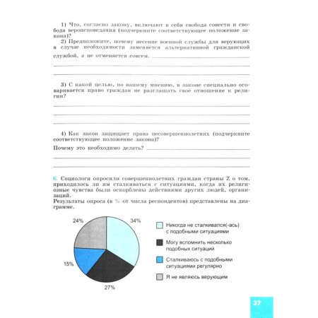 Workbook. GEF. Social Studies for Bogolyubov’s textbook, Green Grade 8. Kotova O.A.-2