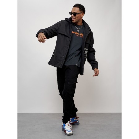 Sports male jacket, size 52, black color-11
