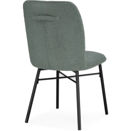 Stool on the metal frame Denis Metal/Builder fabric, black/olive 46x59x87 cm-4