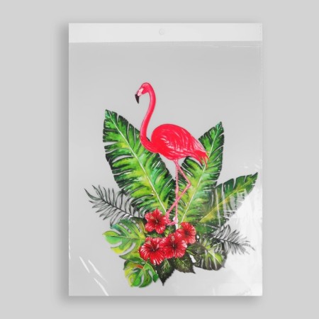 Термотрансфер «Фламинго в кустах», 19,5 × 15 см-4