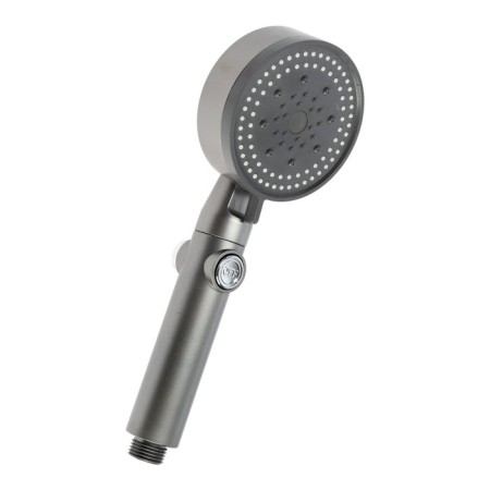 Shower watering can Zein Z3541, D = 90 mm, 5 modes, button "Stop", removable top, graphite-4