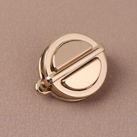 Bag -3 × 3 cm fastener, golden color-1