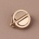 Bag -3 × 3 cm fastener, golden color