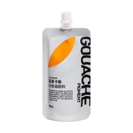 Artistic gouache 80 ml, in Doy-pack with a lid, yellow
