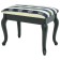 Retro banquet with storage, 550x330x430, wenge, fabric blue strip