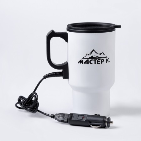 Thermal circle, 450 ml, car "Master K", retains heat 4 hours, 12x17cm, white